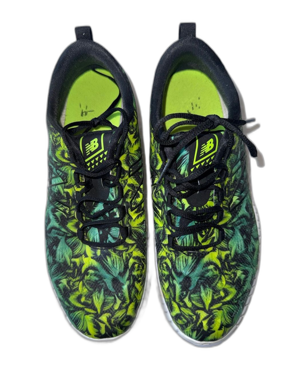 New Balance Sneakers Women’s 8.5 Flexonic Tropical Palm Leaf Running !
